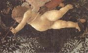 Sandro Botticelli Detail of Cupid with eyes bandaged,shooting an arrow at Chastity USA oil painting artist